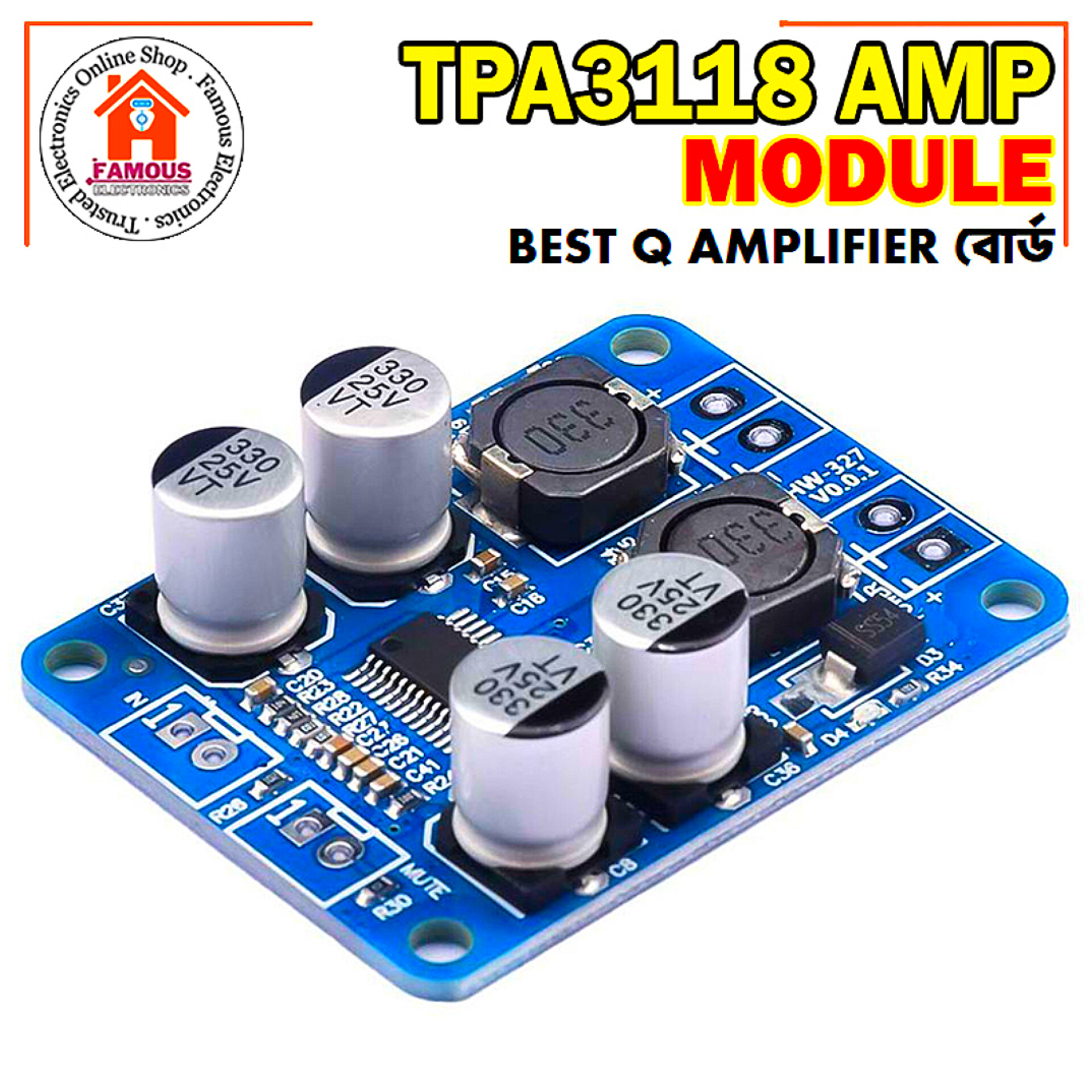 TPA3118 60W Mono Digital Audio Power Amplifier Board_img_4