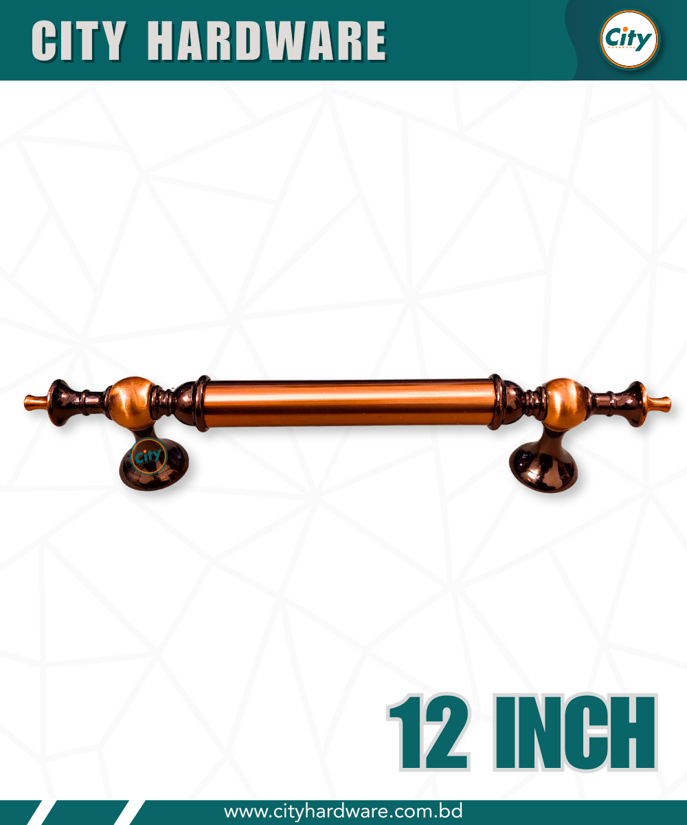 ১২ ইঞ্চি ডোর হ্যান্ডেল অ্যান্টিক পলিশ করা মিনার মডেলের দরোজার হাতল_img_1