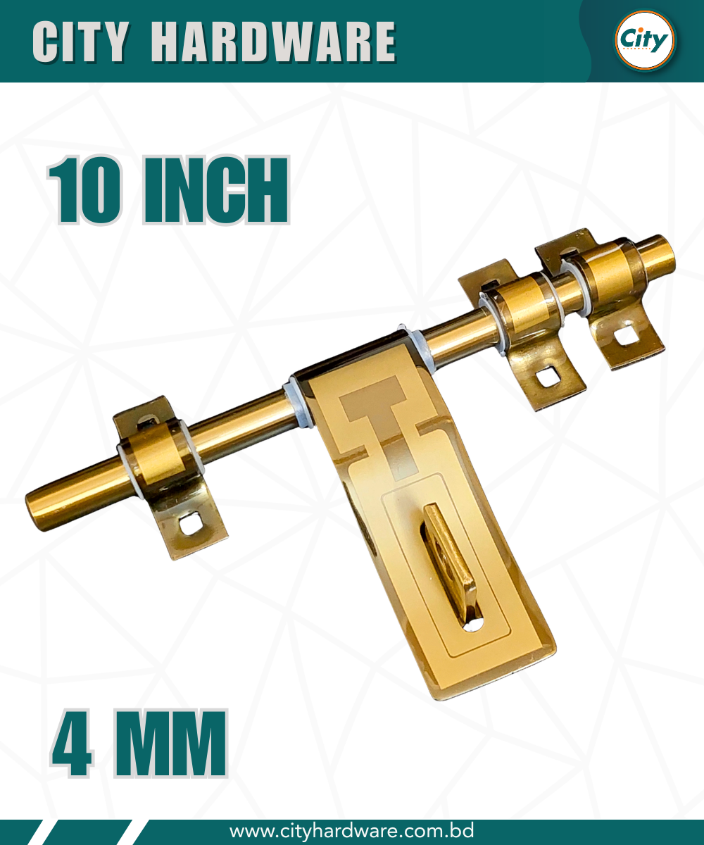 ১০ ইঞ্চি হ্যাজবোল্ট স্টেইনলেস স্টিলের ৪ মিমি প্লেট ও ১০ মিমি বোল্ট সহ কালার প্রিন্টেড ডোর অ্যালড্রপ_img_0