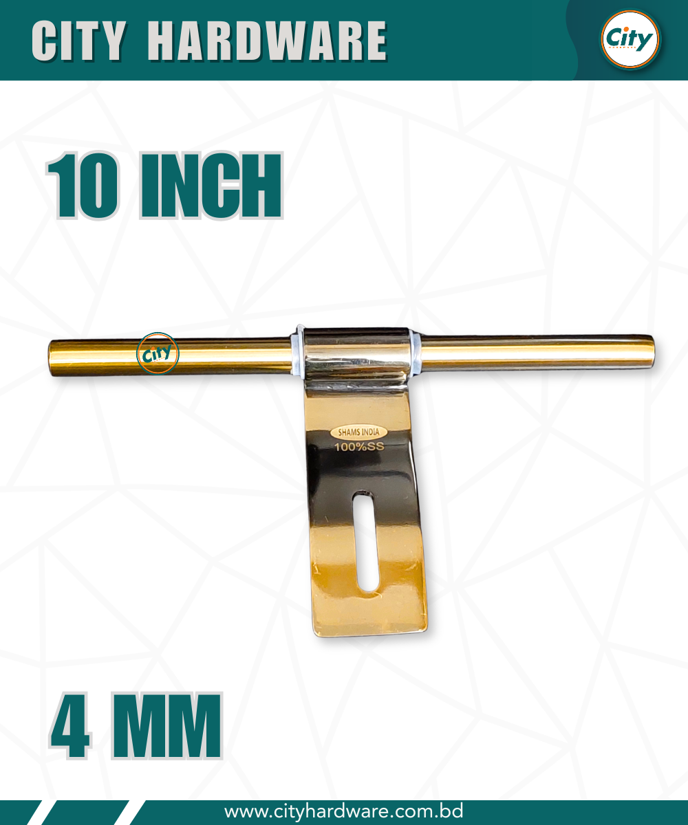 ১০ ইঞ্চি হ্যাজবোল্ট স্টেইনলেস স্টিলের ৪ মিমি প্লেট ও ১০ মিমি বোল্ট সহ কালার প্রিন্টেড ডোর অ্যালড্রপ_img_2