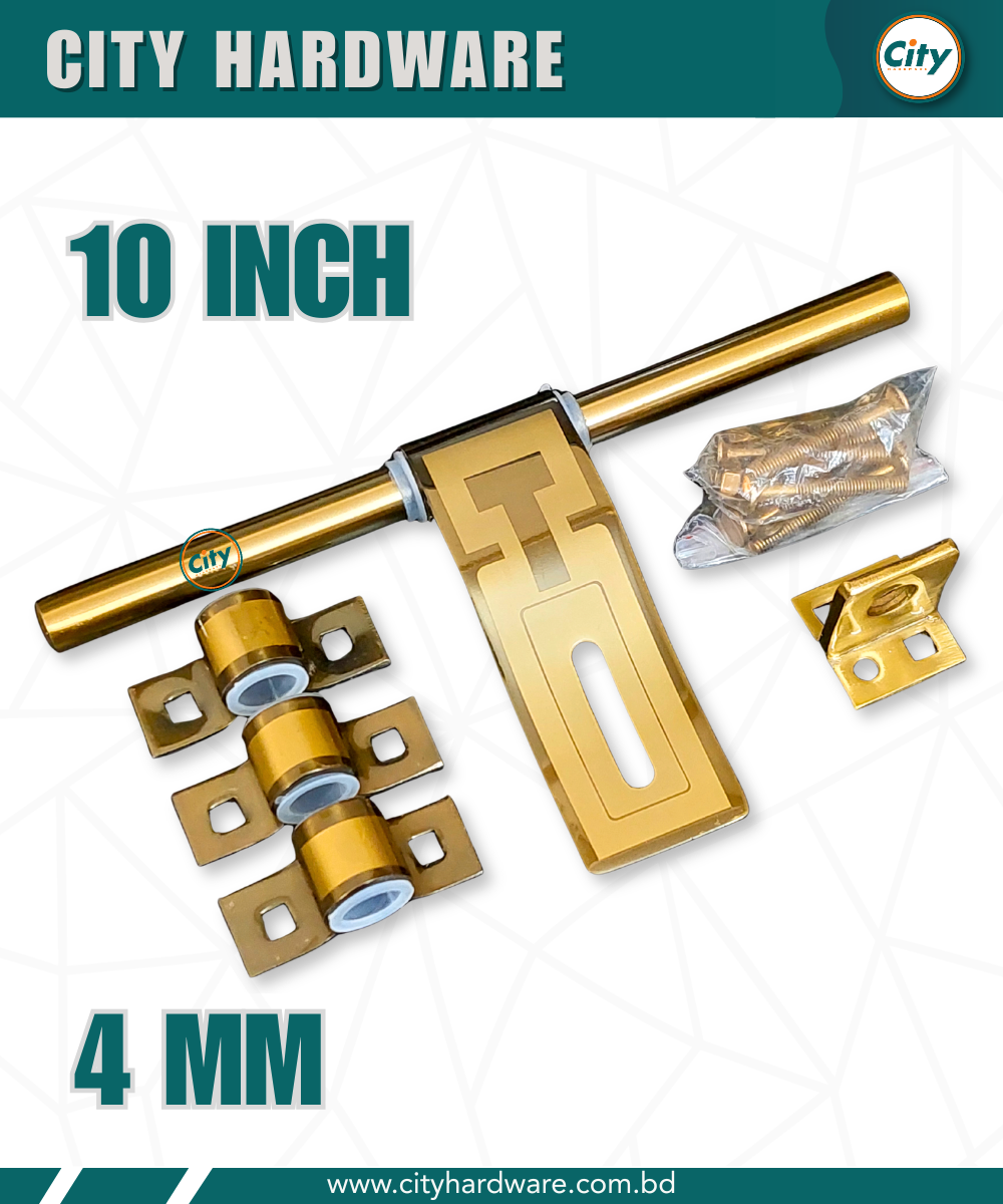 ১০ ইঞ্চি হ্যাজবোল্ট স্টেইনলেস স্টিলের ৪ মিমি প্লেট ও ১০ মিমি বোল্ট সহ কালার প্রিন্টেড ডোর অ্যালড্রপ_img_3