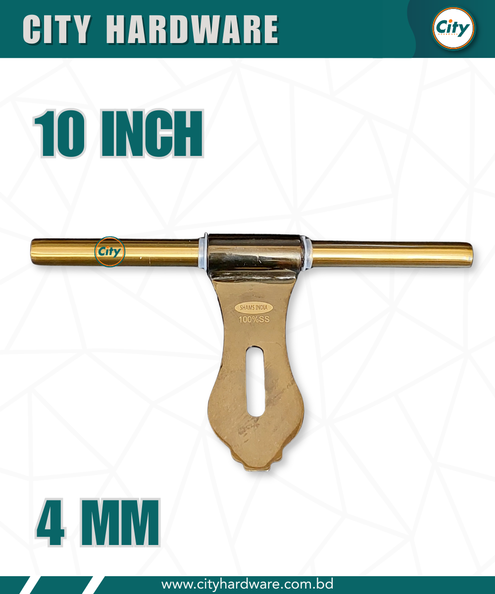 ফ্যান্সি ডোর অ্যালড্রপ অ্যান্টিক ব্রাশ পালিশ করা হ্যাজবোল্ট ১০ ইঞ্চি ৪ মিমি স্টেইনলেস স্টিল হেভি হ্যাজবোল্ট_img_2