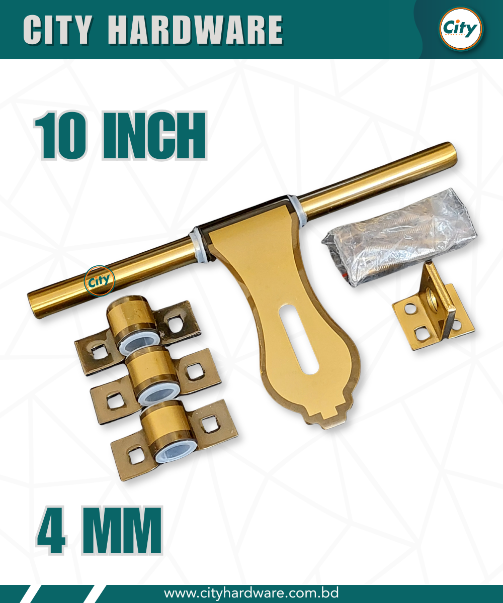 ফ্যান্সি ডোর অ্যালড্রপ অ্যান্টিক ব্রাশ পালিশ করা হ্যাজবোল্ট ১০ ইঞ্চি ৪ মিমি স্টেইনলেস স্টিল হেভি হ্যাজবোল্ট_img_3