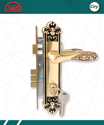 হাই সিকিউরিটি হ্যান্ডেল লক গোল্ডেন রঙের হেভি মেইন ডোর লক 320RG_img_0