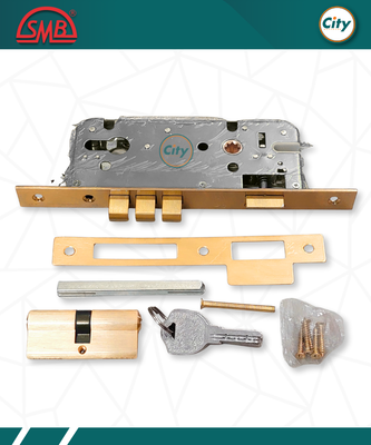 হাই সিকিউরিটি হ্যান্ডেল লক কফি রঙের হেভি মেইন ডোর লক 317CF_img_3