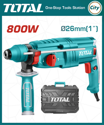৮০০ ওয়াট ২৬ মিমি রোটারি হ্যামার ড্রিল মেশিন TOTLA TOOLS TH308268_img_0