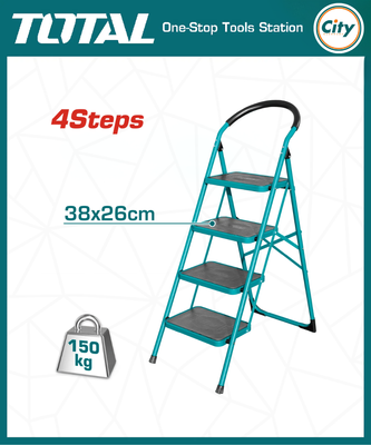 ৪ স্টেপ ষ্টীল ল্যাডার ১৫০ কেজি ধারণ ক্ষমতার TOTAL TOOLS THLAD09041_img_0