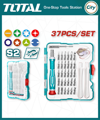 ৩৭ পিস প্রিসিশন স্ক্রু ড্রাইভার সেট TOTAL TOOLS TACSD30376_img_0