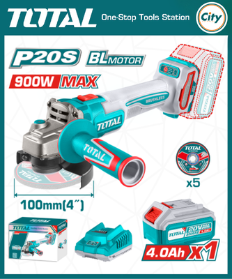 ৯০০ ওয়াট ব্রাশলেস মটর ২০ ভোল্ট কর্ডলেস অ্যাঙ্গেল গ্রাইন্ডার মেশিন TOTAL TAGLI261021_img_0