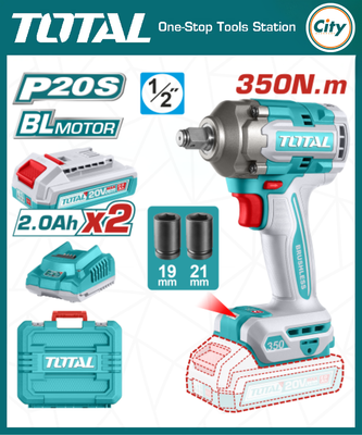২০ ভোল্ট লিথিয়াম আয়ন ব্রাশলেশ মটর 350N ইমপ্যাক্ট রেঞ্চ TOTAL TIWLI2035_img_0