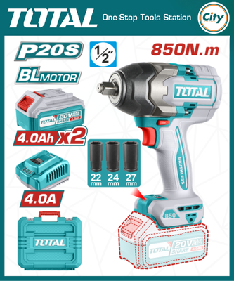 ২০ ভোল্ট লিথিয়াম আয়ন ব্রাশলেশ মটর 850N ইমপ্যাক্ট রেঞ্চ TOTAL TIWLI2085_img_0