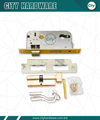 ডোর হ্যান্ডেল লক উচ্চ সুরক্ষা ছোট আকারের হ্যান্ডেল লক ভিতরে দরজার জন্য নব সহ রুমের দরজার লক Door Lock_img_3