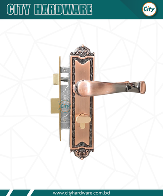 উচ্চ সুরক্ষার ছোট আকারের হ্যান্ডেল লক ভিতরের রুমের জন্য লক নব সহ অ্যান্টিক রঙের দরজার লক Door Lock_img_0
