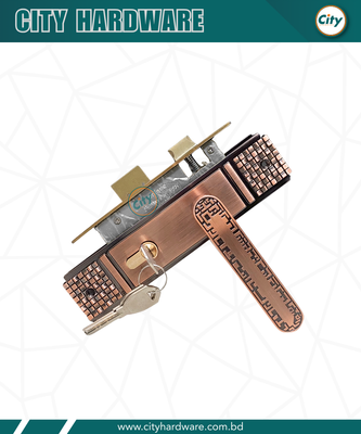 উচ্চ সুরক্ষার ছোট আকারের হ্যান্ডেল লক রুম ডোর লক অ্যান্টিক রঙের 613AC_img_1