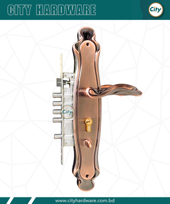 বড় সাইজের হ্যান্ডেল লক হাই সিকিউরিটি অ্যান্টিক রঙের মেইন ডোর লক_img_0