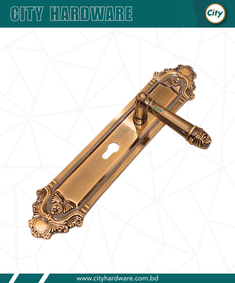 বড় সাইজের হ্যান্ডেল লক হাই সিকিউরিটি কফি রঙের মেইন ডোর লক_img_2