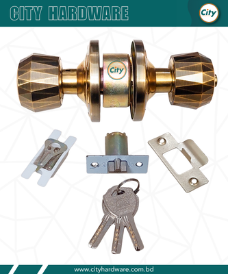 প্রিমিয়াম মানের রাউন্ড লক নতুন মডেলের ডোর লক কফি_img_2