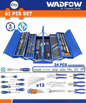 ৬১ পিস টুলস চেস্ট সেট WADFOW WHS4B61_img_0