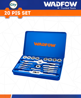 ২০ পিস মেট্রিক ট্যাপ এবং ডাই সেট WADFOW WAJ1L02_img_0