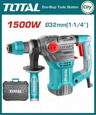১৫০০ ওয়াট ৩২ মিমি রোটারি হ্যামার ড্রিল মেশিন TOTLA TOOLS TH1153216_img_0