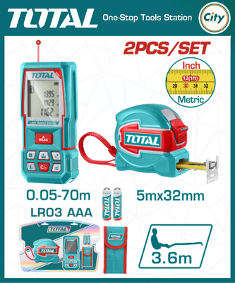 লেজার ডিসটেন্স ডিটেক্ট কম্বো কিট TOTAL TOOLS TLDD241201_img_0