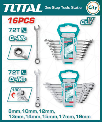 ১৬ পিস র‍্যাচেট স্প্যানার সেট TOTAL TOOLS THT103RK166_img_0
