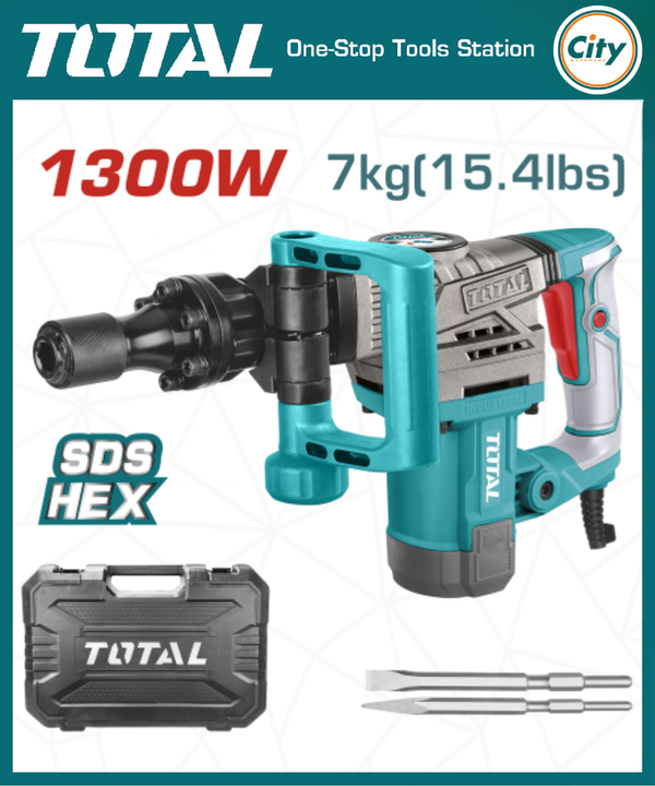 ১৩০০ ওয়াট ৭ কেজি ডেমোলিশন ব্রেকার TOTAL TOOLS TH2130016