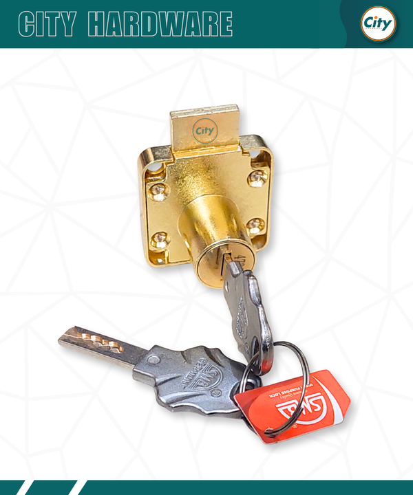 প্রিমিয়াম মানের ড্রয়ার লক ক্রাউন চাবির লক ফার্নিচার ক্যাবিনেট ওয়ারড্রোব ডোর লক গোল্ডেন