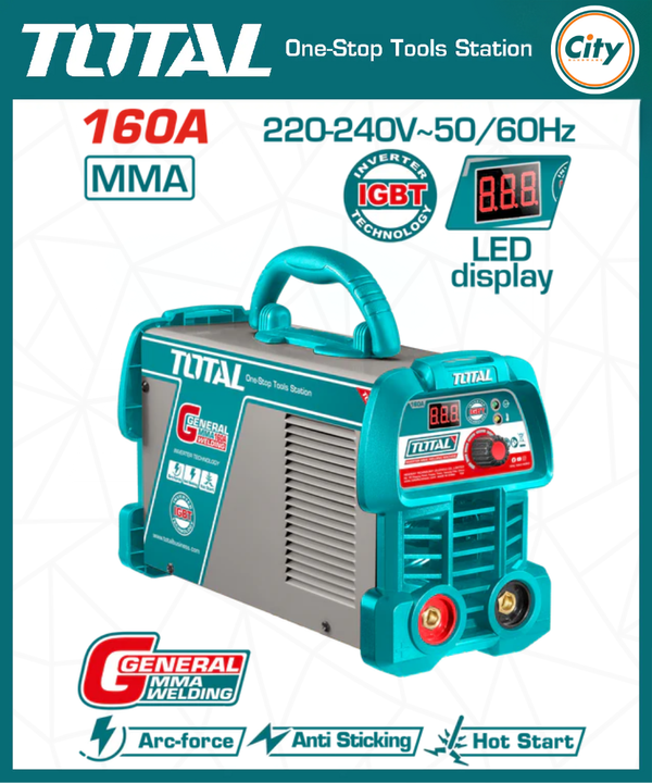১৬০ অ্যাম্পিয়ার ইনভার্টার এমএমএ ওয়েল্ডিং মেশিন TOTAL TOOLS TW216059