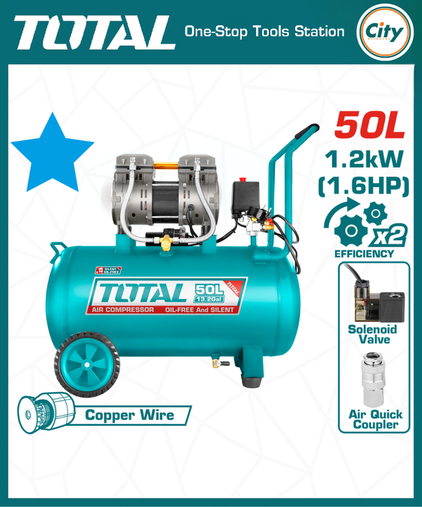৫০ লিটার এয়ার কম্প্রেসার TOTAL TOOLS TCS1120508