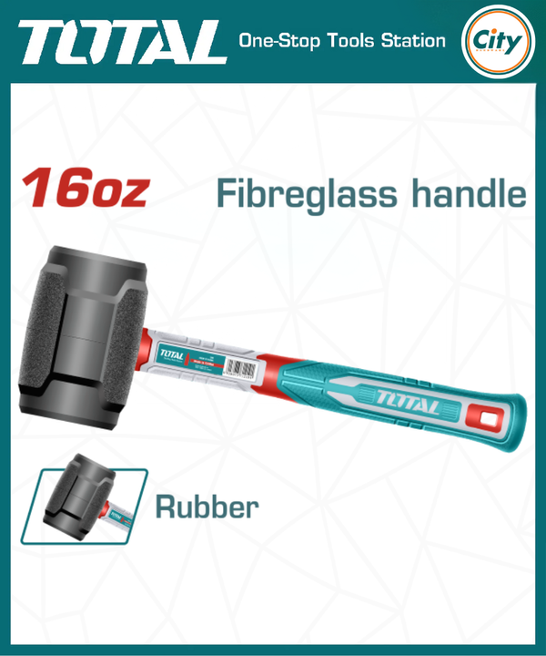 ১ পাউন্ড রাবার হাতুড় TOTAL TOOLS THRUH6816