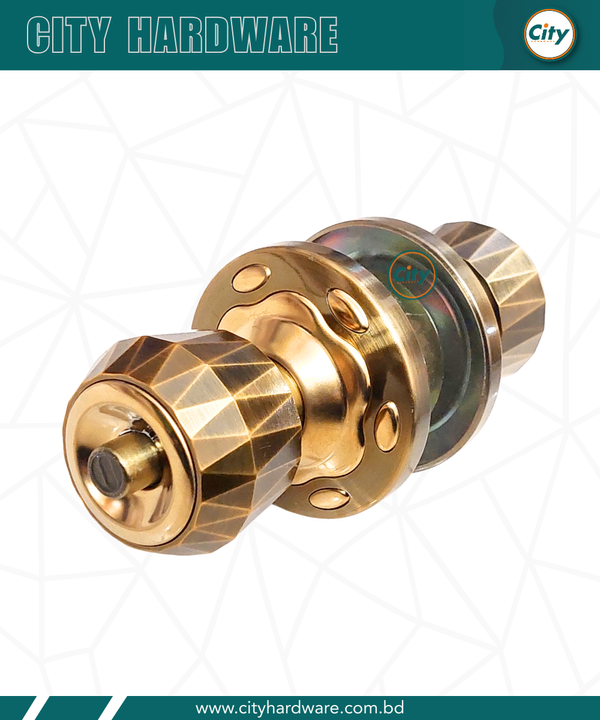 প্রিমিয়াম মানের রাউন্ড লক নতুন মডেলের ডোর লক কফি