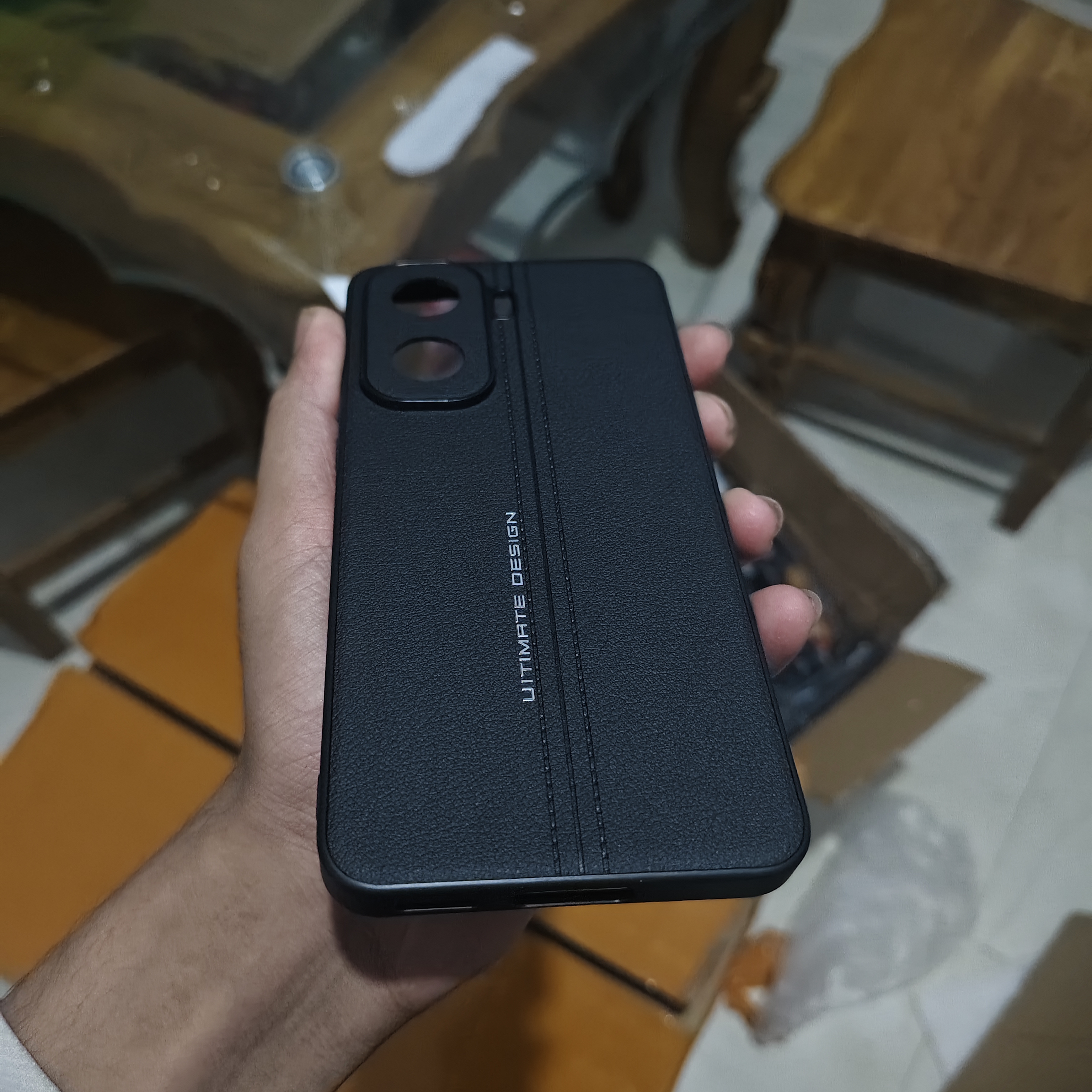 iQOO Neo11 Premium leather back cover_img_1