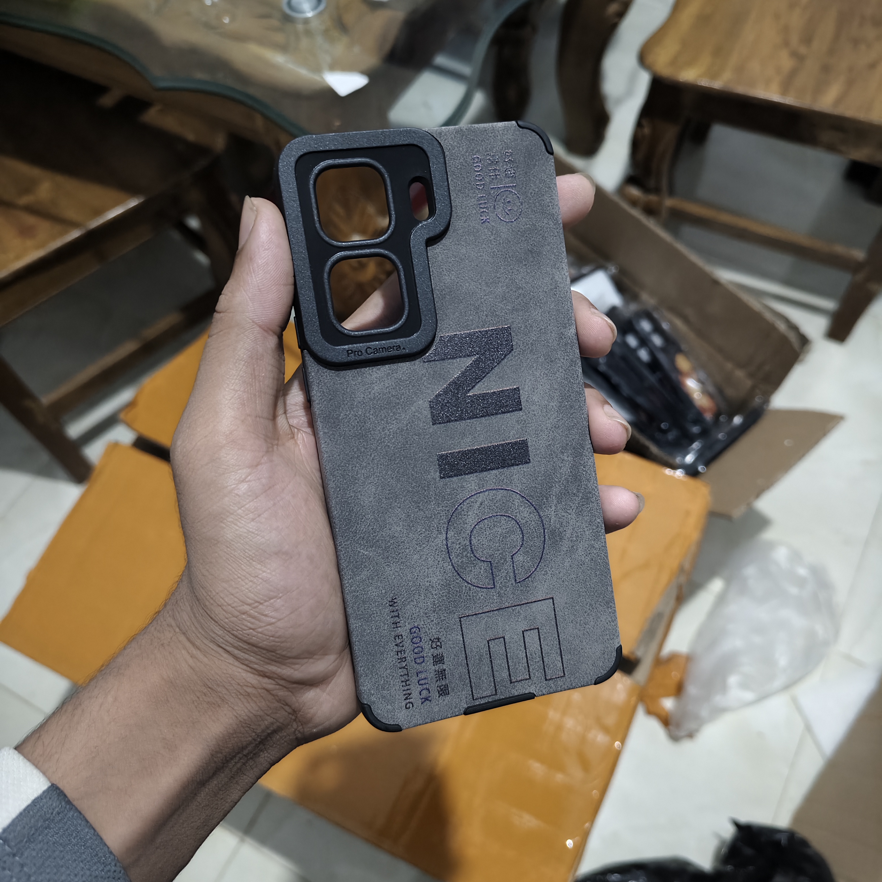 iQOO Neo11 leather shell large hole side soft cover