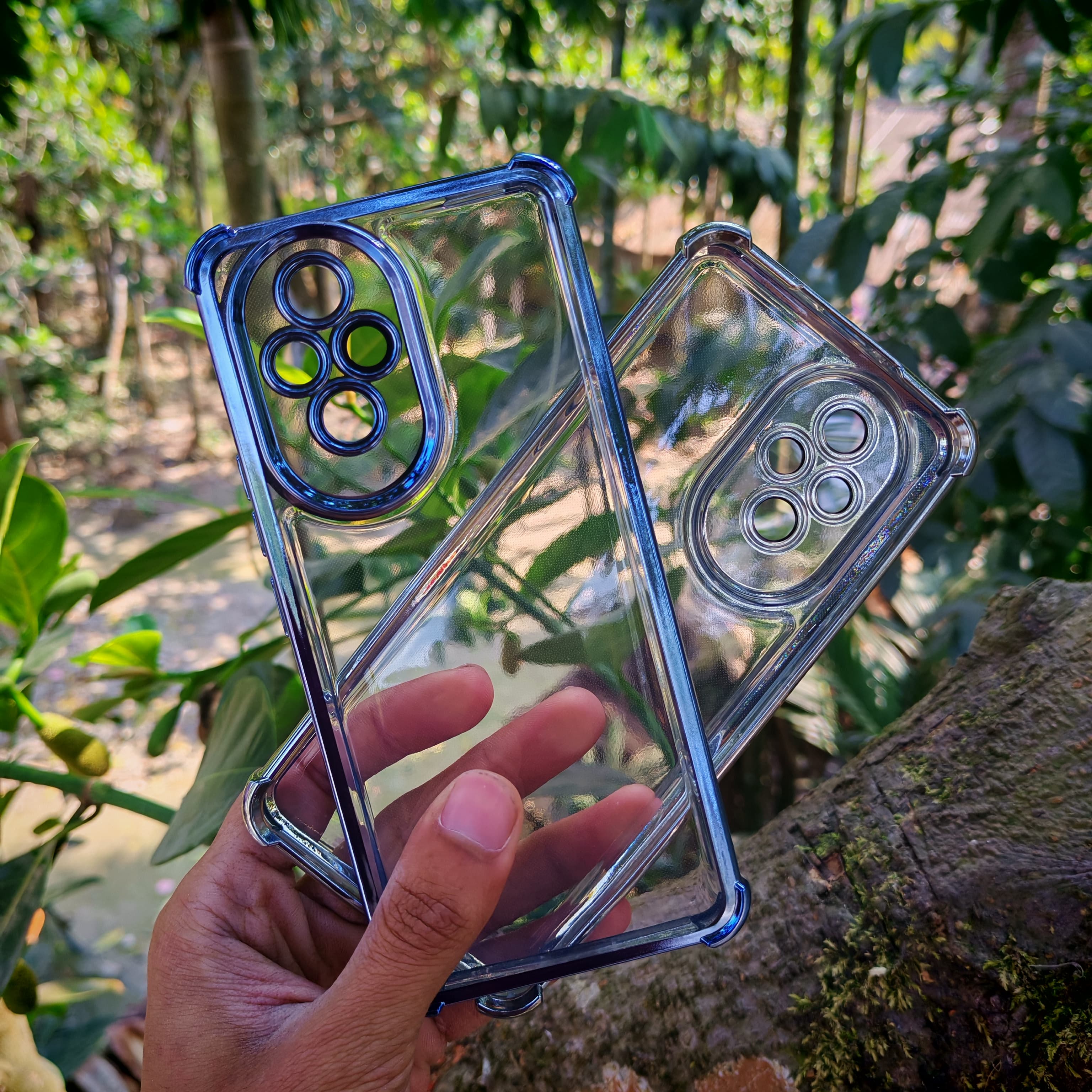 Honor200 Transparent airbag anti-fall silicone soft Cover with camera lens_img_2