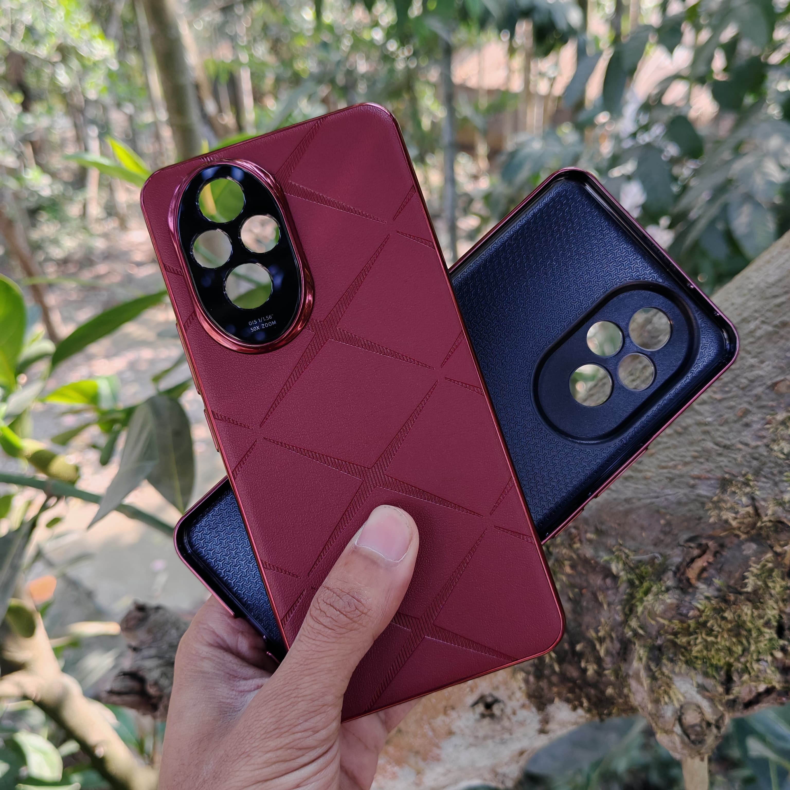 High-Quality Honor 200 Starburst Leather Texture Stylish Cover_img_3