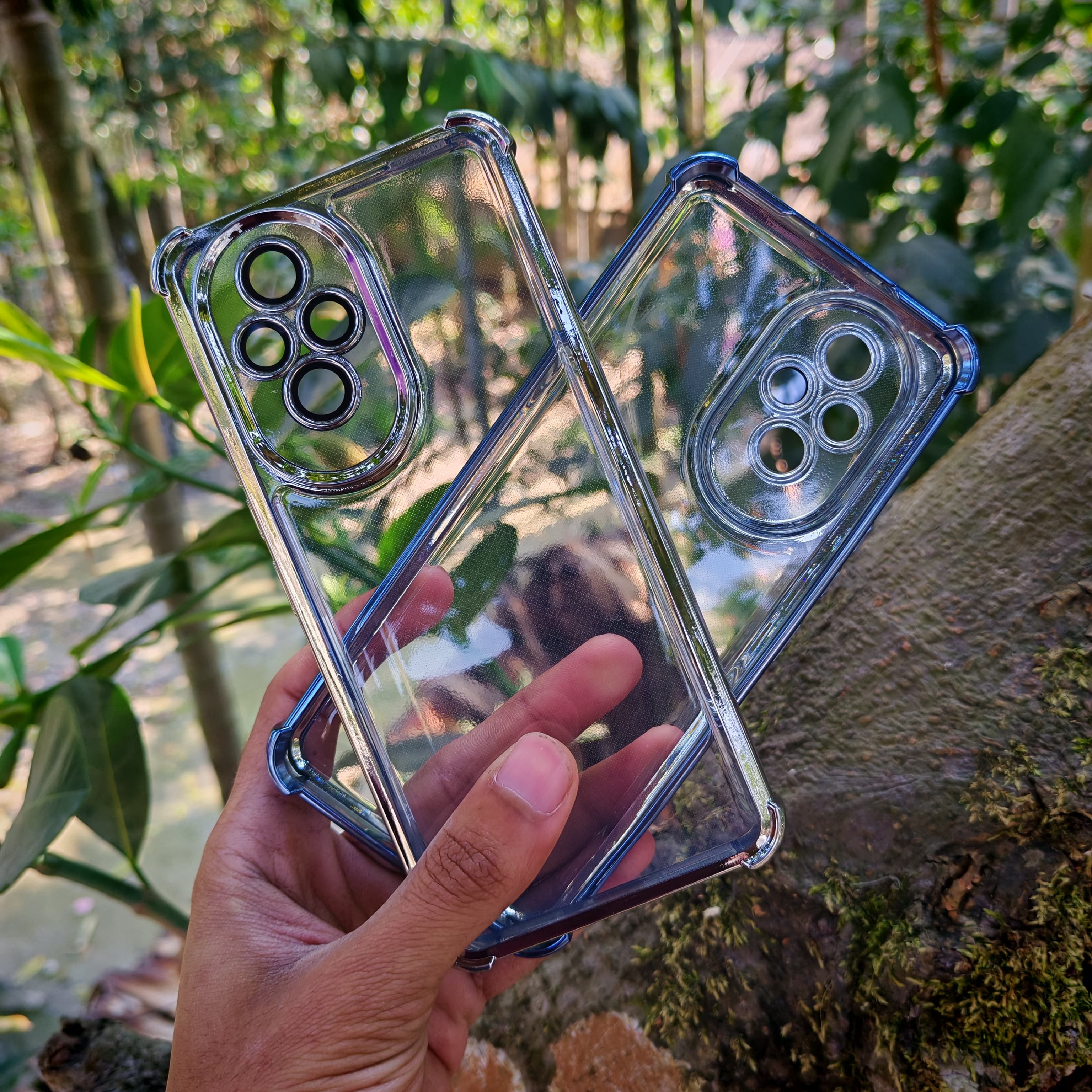 Honor200 Transparent airbag anti-fall silicone soft Cover with camera lens_img_1