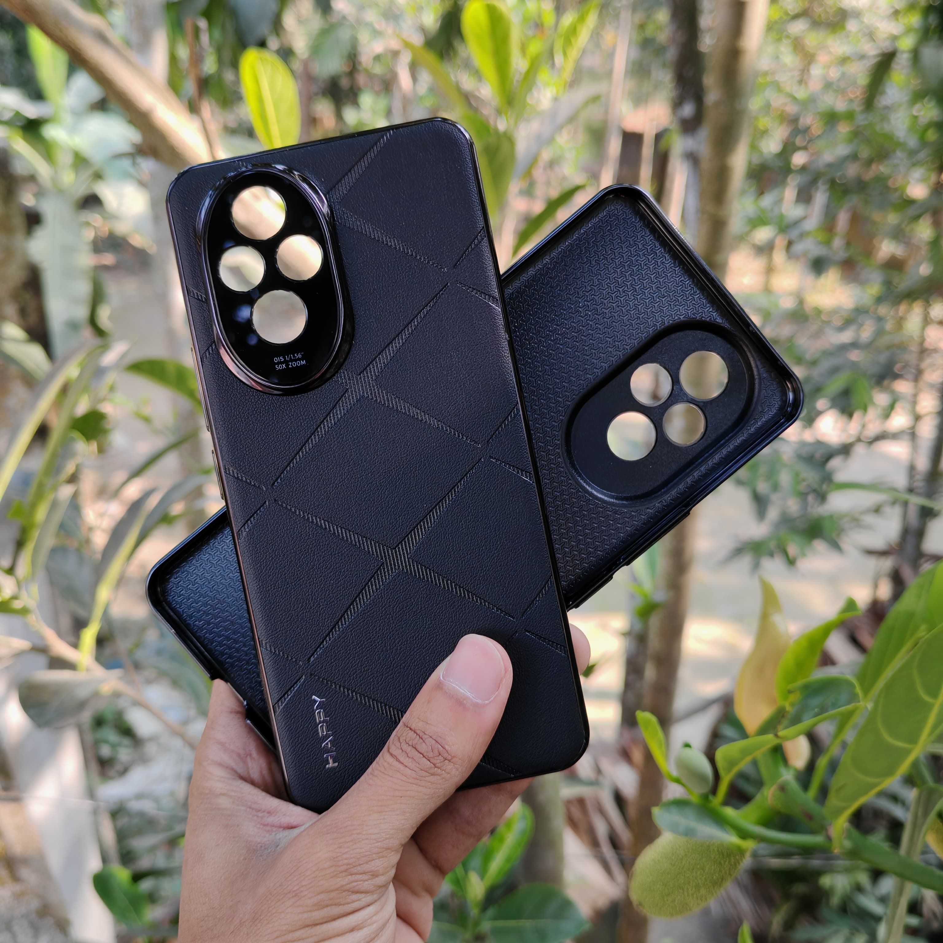 High-Quality Honor 200 Starburst Leather Texture Stylish Cover_img_1