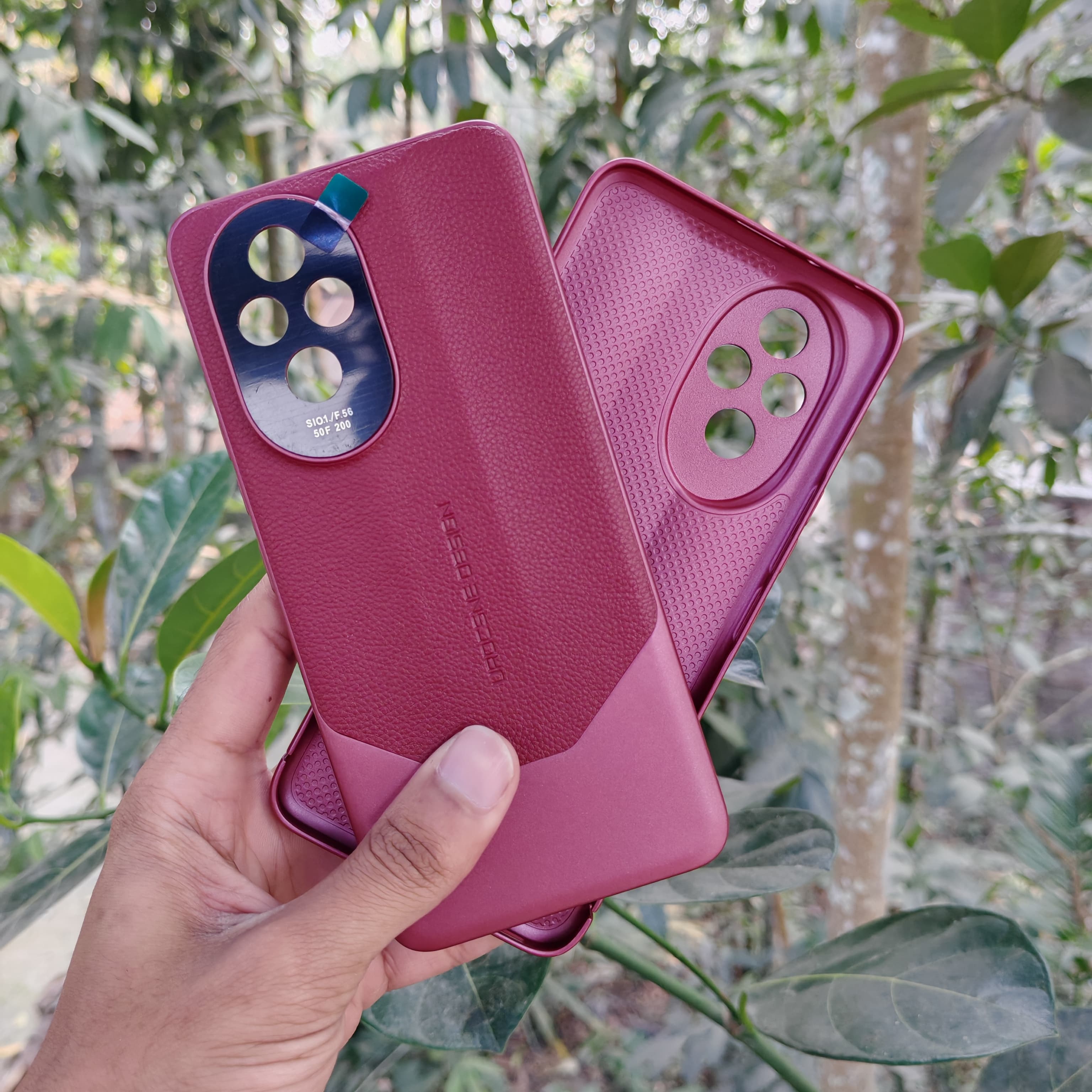 High-Quality Honor 200 Starburst Leather Texture Stylish cover_img_3