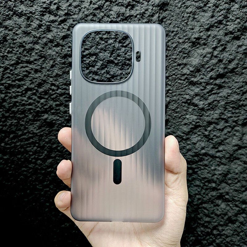 iQOO Z9Turbo Magnetic Corrugated Frosted Semi-Transparent UltraThin, fingerprint-resistant, drop-proof hard cover_img_0