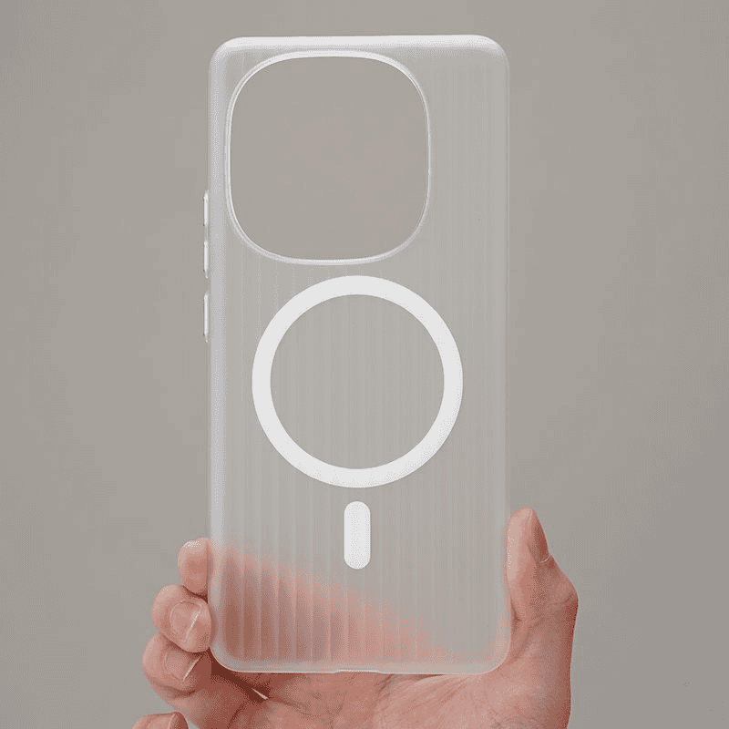 iQOO 13 Magnetic Corrugated Frosted Semi-Transparent UltraThin, fingerprint-resistant, drop-proof hard cover_img_1