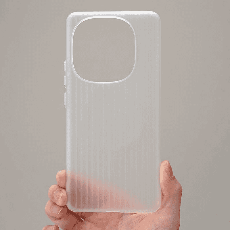 iQOO 13  Corrugated Frosted Semi-Transparent UltraThin, fingerprint-resistant, drop-proof hard cover_img_1