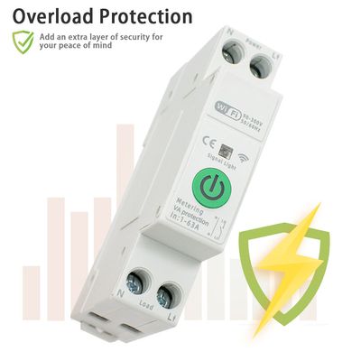 Smart WiFi MCB Circuit Breaker (Basic / Pro) App Control, Energy Monitoring & Full Protection_img_4