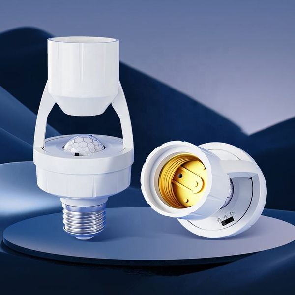 Motion Sensor Light Holder E27 Smart PIR Auto On Off Bulb Holder