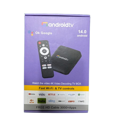 Android TV Box Android 14 | 8GB RAM 128GB ROM | 4K UHD Streaming Media Player | Amlogic S905L3 | Wi-Fi | Voice Remote_img_0