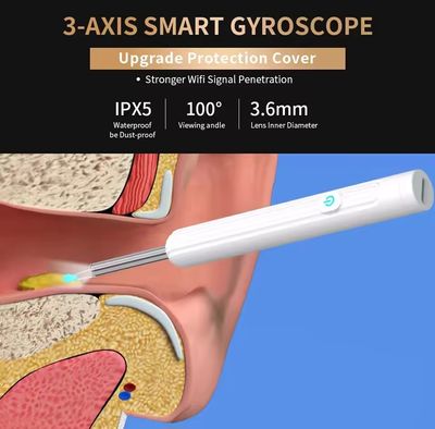 Smart Visual intelligent Ear Cleaner earpick NE series High Precision Ear Wax Removal beauty Tool with Camera LED Light Wireless Otoscope Smart Ear Cleaning Kit_img_3