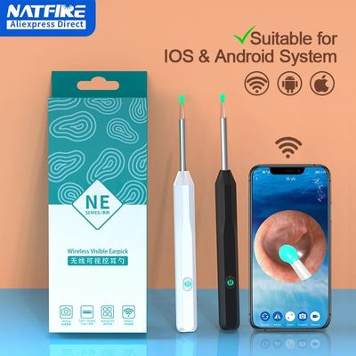 Smart Visual intelligent Ear Cleaner earpick NE series High Precision Ear Wax Removal beauty Tool with Camera LED Light Wireless Otoscope Smart Ear Cleaning Kit_img_5