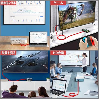 2nd Generation Type-C to HDMI Converter (4K 60Hz) with Cable_img_1