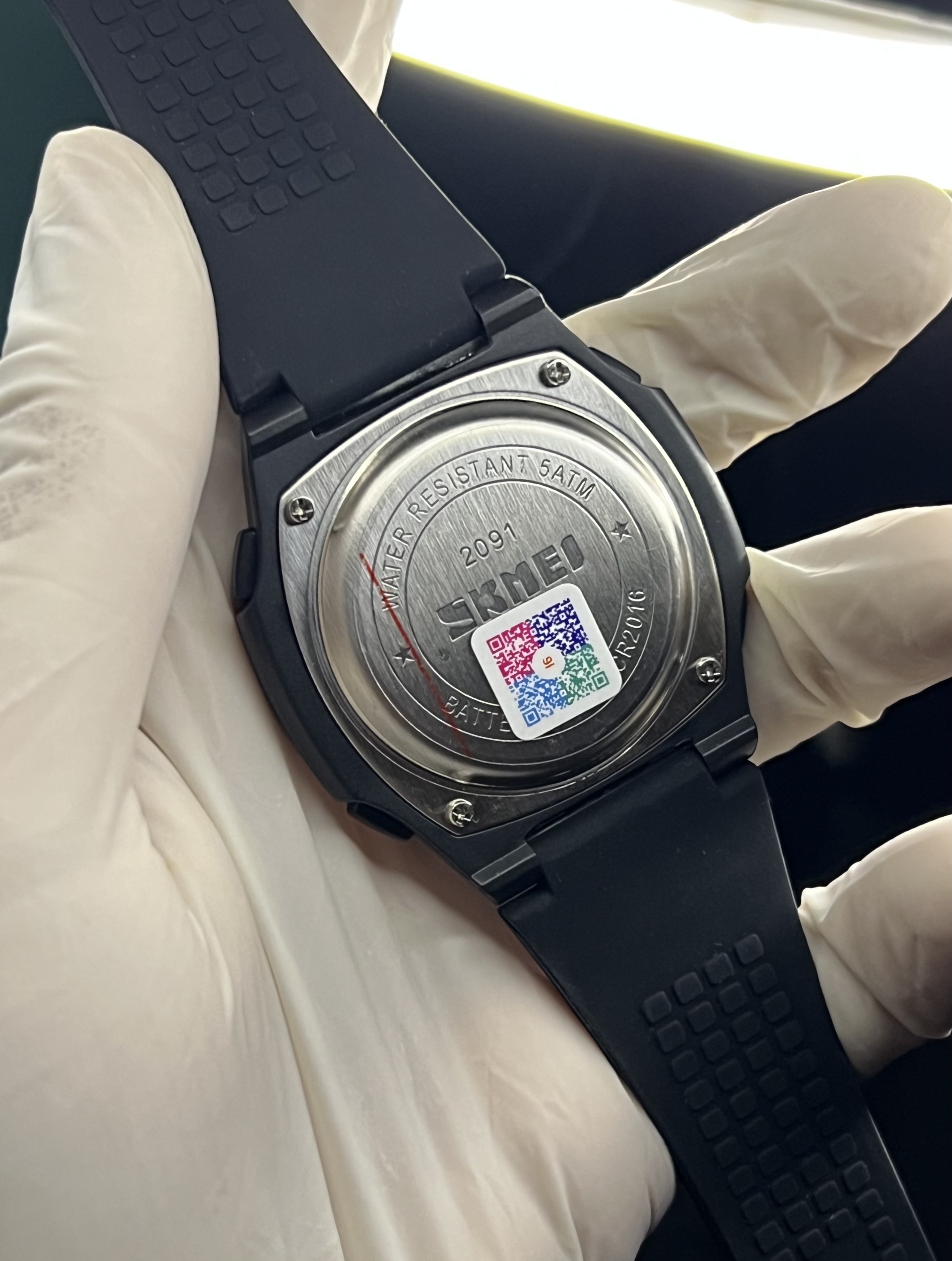 Original SKMEI Premium Quality Digital Quartz Watch | Black White Face SKMEI 2091_img_2