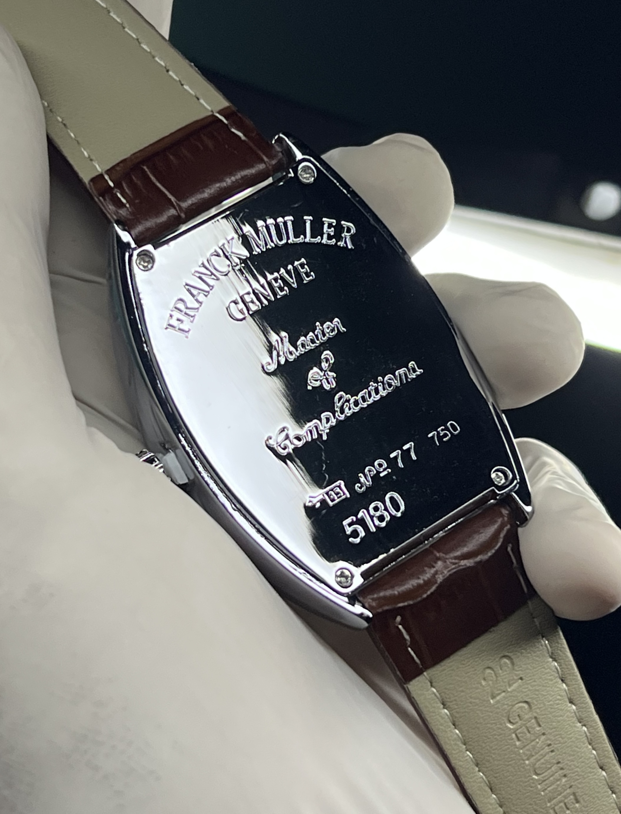 Franck Muller Cintree Curvex 6850 | Mens Watch | White Dial and Silver Body_img_2